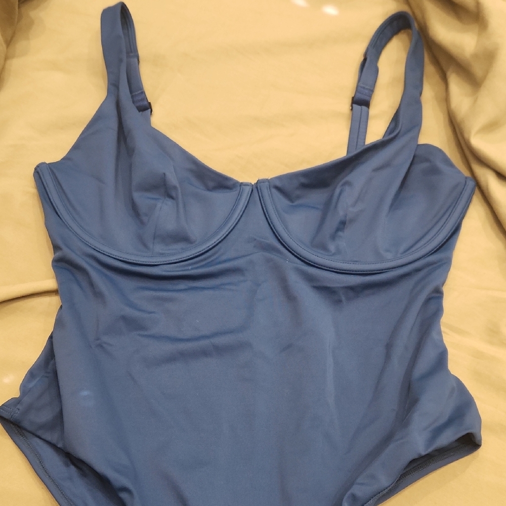 CUUP Blue Women Swim One Piece